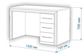 Стол компьютерный Нобиле СтЯ130+НСт130Д в Советском - sovetskiy.mebel24.online | фото 3