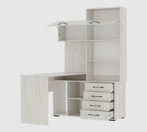 Стол компьютерный "ПКС-11" ЛЕВЫЙ (дуб крафт белый) в Советском - sovetskiy.mebel24.online | фото 2