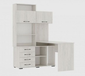 Стол компьютерный "ПКС-11" ПРАВЫЙ (дуб крафт белый) в Советском - sovetskiy.mebel24.online | фото