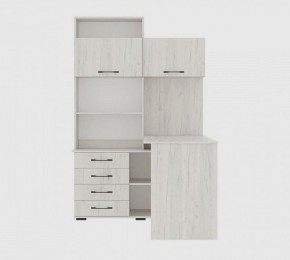 Стол компьютерный "ПКС-11" ПРАВЫЙ (дуб крафт белый) в Советском - sovetskiy.mebel24.online | фото 3
