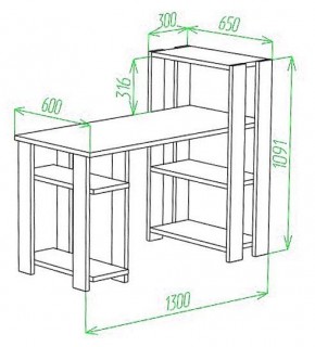 Стол компьютерный Slim СТН-110/130 в Советском - sovetskiy.mebel24.online | фото 3