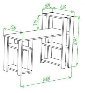Стол компьютерный Slim СТН-110/140 в Советском - sovetskiy.mebel24.online | фото 2