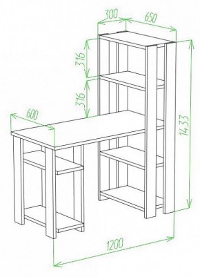 Стол компьютерный Slim СТН-145/120 в Советском - sovetskiy.mebel24.online | фото 2