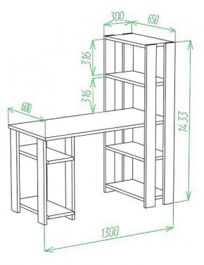 Стол компьютерный Slim СТН-145/130 в Советском - sovetskiy.mebel24.online | фото 2