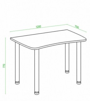 Стол офисный Домино Лайт СКЛ-Софт120МО в Советском - sovetskiy.mebel24.online | фото 2