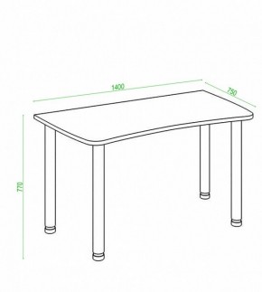 Стол офисный Домино Лайт СКЛ-Софт140МО в Советском - sovetskiy.mebel24.online | фото 2