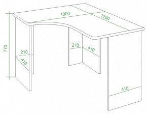 Стол письменный Домино Lite СКЛ-Угл120 в Советском - sovetskiy.mebel24.online | фото 4