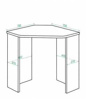 Стол письменный Домино Lite СКЛ-Угл70 в Советском - sovetskiy.mebel24.online | фото 2