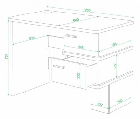 Стол письменный Домино СД-15 в Советском - sovetskiy.mebel24.online | фото 2