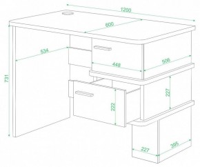 Стол письменный Домино СД-15 С в Советском - sovetskiy.mebel24.online | фото 2