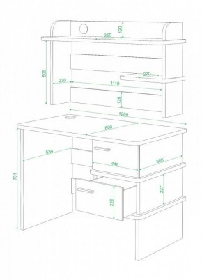 Стол письменный Домино СД-15C в Советском - sovetskiy.mebel24.online | фото 2