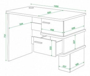 Стол письменный Домино СД-15С в Советском - sovetskiy.mebel24.online | фото 4