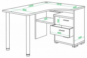 Стол письменный Домино СР-132С-140 в Советском - sovetskiy.mebel24.online | фото 2