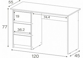 Стол письменный Идена в Советском - sovetskiy.mebel24.online | фото 4