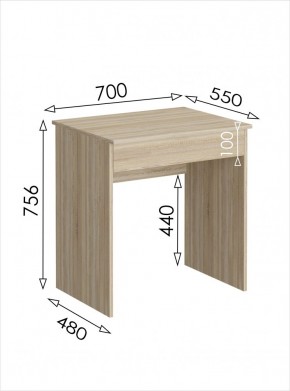 Стол письменный мини с ящиком Салоу в Советском - sovetskiy.mebel24.online | фото 3