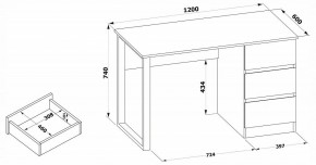 Стол письменный СПм-205 в Советском - sovetskiy.mebel24.online | фото 4