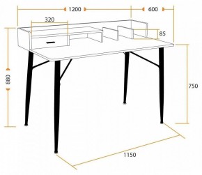 Стол письменный WD-13 в Советском - sovetskiy.mebel24.online | фото