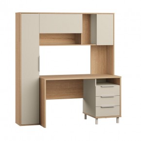Стол рабочий 12.95 N Комфорт (Дуб сонома, Сатин 7045 PE) в Советском - sovetskiy.mebel24.online | фото