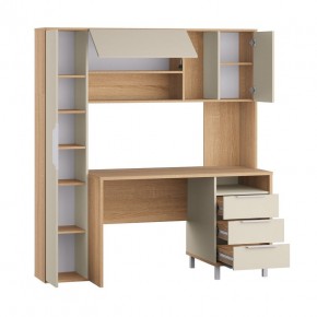 Стол рабочий 12.95 N Комфорт (Дуб сонома, Сатин 7045 PE) в Советском - sovetskiy.mebel24.online | фото 2