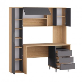 Стол рабочий 12.95 N Комфорт (Дуб сонома, Темно - серый U2601) в Советском - sovetskiy.mebel24.online | фото 2