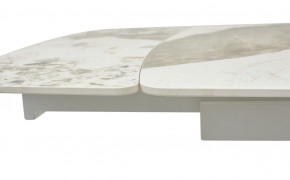 Стол RIVOLI 140 GLOSS LUXURY PANDORA SOLID CERAMIC / WHITE, ®DISAUR в Советском - sovetskiy.mebel24.online | фото 4