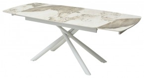 Стол RIVOLI 140 GLOSS LUXURY PANDORA SOLID CERAMIC / WHITE, ®DISAUR в Советском - sovetskiy.mebel24.online | фото 5