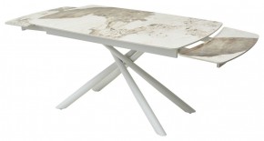 Стол RIVOLI 140 GLOSS LUXURY PANDORA SOLID CERAMIC / WHITE, ®DISAUR в Советском - sovetskiy.mebel24.online | фото 8