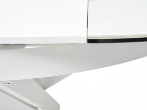 Стол TRENTO 120 HIGH GLOSS STATUARIO Белый мрамор глянцевый, керамика/ белый каркас, ®DISAUR в Советском - sovetskiy.mebel24.online | фото 10