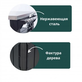 Столик для барбекю 415 Л (Unity Chef 415 L) графит в Советском - sovetskiy.mebel24.online | фото 5