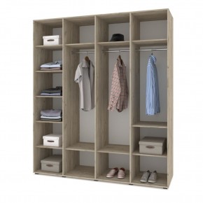 СТОУН С41 Шкаф 4-х створчатый (анкор темный/анкор светлый) в Советском - sovetskiy.mebel24.online | фото 3