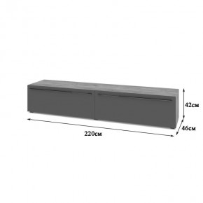 СТОУН С72 Тумба ТВ (золотой дуб/графит) в Советском - sovetskiy.mebel24.online | фото 2