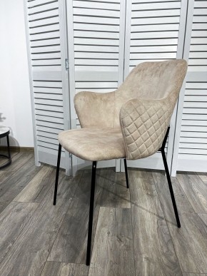 Стул AMARETTO VBP206 античный светло-бежевый, велюр без пальчикового эффекта /черный каркас, М-City в Советском - sovetskiy.mebel24.online | фото 7