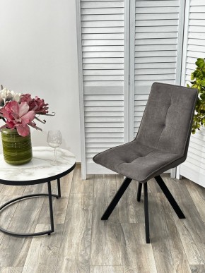 Стул BRONX, 360 град. поворот. B28 Темно-серый, велюр / черный каркас, М-City в Советском - sovetskiy.mebel24.online | фото 4