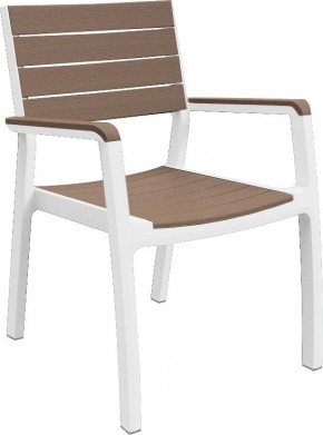 Стул c подлокотниками Гармония (Harmony armchair) белый-капучино в Советском - sovetskiy.mebel24.online | фото 2
