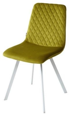 Стул DAIQUIRI BLUVEL-75 OLIVA / белый каркас, велюр М-City в Советском - sovetskiy.mebel24.online | фото 1