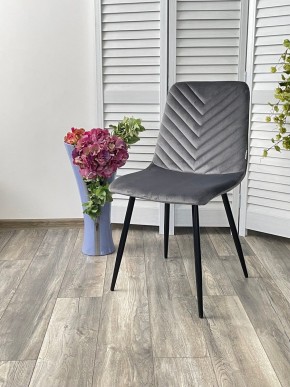 Стул DUKE BLUVEL-14 GREY, велюр / черный каркас М-City в Советском - sovetskiy.mebel24.online | фото 4