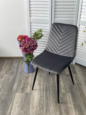 Стул DUKE BLUVEL-14 GREY, велюр / черный каркас М-City в Советском - sovetskiy.mebel24.online | фото 5