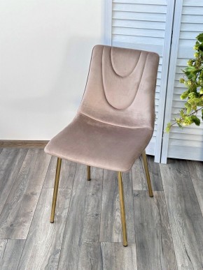 Стул ELLI BLUVEL-40 Бежевый, велюр / золотой каркас М-City в Советском - sovetskiy.mebel24.online | фото 3