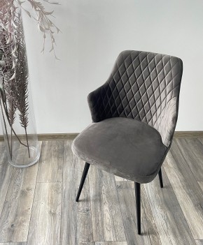 Стул HERMAN 360 град. ГРАФИТ #14, велюр / черный каркас М-City в Советском - sovetskiy.mebel24.online | фото 3
