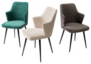 Стул HERMAN 360 град. ГРАФИТ #14, велюр / черный каркас М-City в Советском - sovetskiy.mebel24.online | фото 7