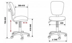 Стул компьютерный Бюрократ CH-204NX/26-28 черный в Советском - sovetskiy.mebel24.online | фото