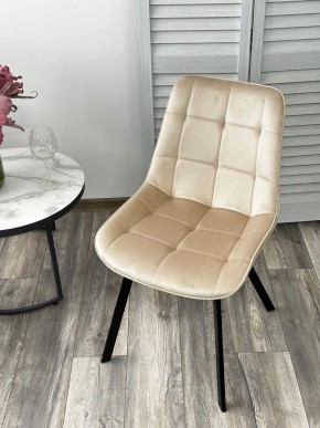 Стул ONION G062-03 светлый беж, велюр/ черный каркас М-City в Советском - sovetskiy.mebel24.online | фото 2