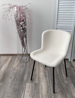 Стул RIYA UF992-01 Белый, teddy / черный каркас М-City в Советском - sovetskiy.mebel24.online | фото 5