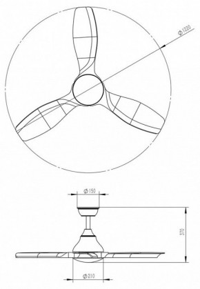 Светильник с вентилятором Sonex VIVA LED 7702/24L в Советском - sovetskiy.mebel24.online | фото 5