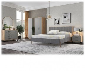 СВЕТЛАНА LOFT Спальный гарнитур (модульный) (дуб золотой/серый) в Советском - sovetskiy.mebel24.online | фото