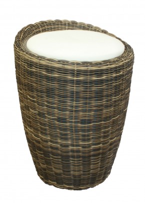 Табурет с местом для хранения LM-1100Rattan, кремовый в Советском - sovetskiy.mebel24.online | фото