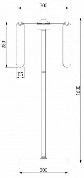 Торшер Eurosvet Claire 01171/3 золото в Советском - sovetskiy.mebel24.online | фото 3