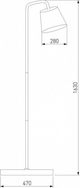 Торшер Eurosvet Montero 01135/1 черный в Советском - sovetskiy.mebel24.online | фото 2