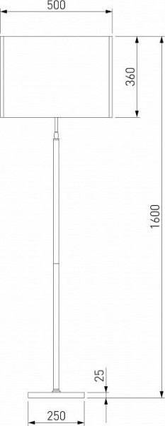Торшер Eurosvet Notturno 01163/1 черный в Советском - sovetskiy.mebel24.online | фото 2