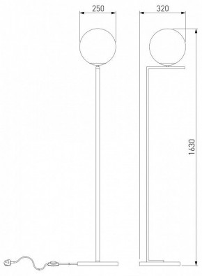 Торшер Eurosvet Shape 01214/1 хром в Советском - sovetskiy.mebel24.online | фото 3